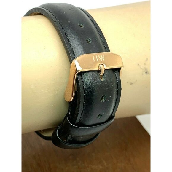Daniel Wellington Womens Watch DW00100139 Rose Gold Black Dial 36mm Leather Band main image 11